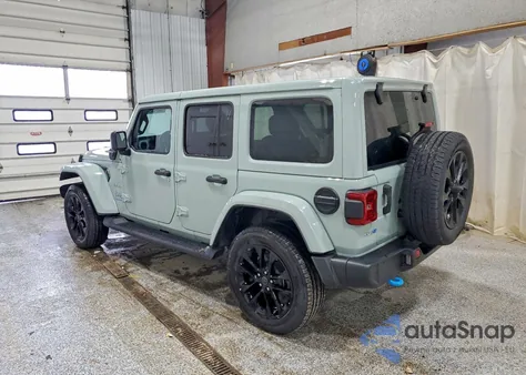 2024 Jeep Wrangler Sahara 4Xe из США, поврежденный, VIN 1C4RJXP65RW130034